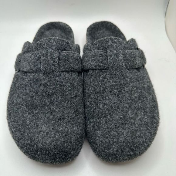 CUSHIONAIRE Womens Clog 6 GRAY WOOL - Picture 2 of 7